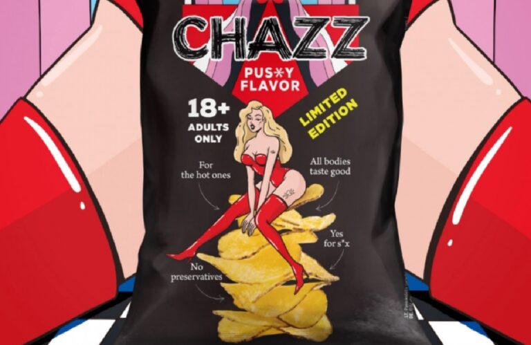 Snack-Hersteller Chazz bringt Chips mit Vagina-Geschmack auf den Markt.